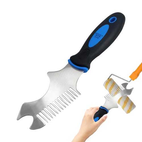 Paint brush cleaner comb - brush,